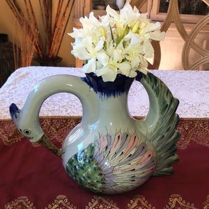 🌺 El Palomar, Mexico; Unique & Exotic Bird Vase!!